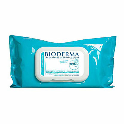 Picture of Bioderma - ABCDerm H2O - Biodegradable Wipes - Cleansing - Soaked with Micellar Water - for Babies