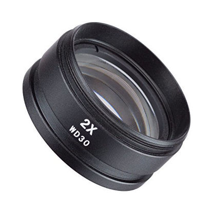 Picture of AmScope SM20 2X Barlow Lens For SM and SW Stereo Microscopes (48mm)