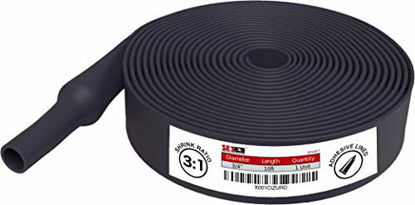 Picture of Dual Wall Adhesive Marine Heat Shrink - 10 Ft Roll - 3/4 Inch Diameter - Black
