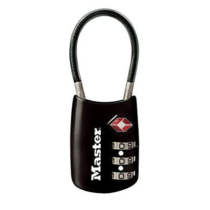 Picture of Master Lock 4688D Set Your Own Combination TSA Approved Luggage Lock, 1 Pack, Assorted Colors