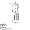 Picture of Master Lock 4688D Set Your Own Combination TSA Approved Luggage Lock, 1 Pack, Assorted Colors