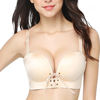 Picture of Add Two Cups Bras Brassiere For Women Push Up Padded Unlined,Beige,36B