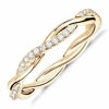Picture of PAVOI 14K Gold Plated Sterling Silver Cubic Zirconia Twisted Rope Eternity Band Yellow Gold for Women Size 7
