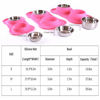 Picture of Hubulk Pet Dog Bowls 2 Stainless Steel Dog Bowl with No Spill Non-Skid Silicone Mat + Pet Food Scoop Water and Food Feeder Bowls for Feeding Small Medium Large Dogs Cats Puppies (S, Pink)