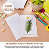Picture of 2400 Pieces Foam Dots Dual-Adhesive 3D Foam Tapes Foam Pop Dots Adhesive Mount for Craft DIY Art or Office Supplies, 12 Sheets, Round (0.24 Inch)