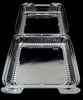 Picture of Durable Packaging 8" x 8" x 3" Clear Hinged Plastic Food Bakery Take-Out Container (pack of 25)
