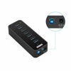 Picture of Anker 7-Port USB 3.0 Data Hub with 36W Power Adapter and BC 1.2 Charging Port for iPhone 7/6s Plus, iPad Air 2, Galaxy S Series, Note Series, Mac, PC, USB Flash Drives and More