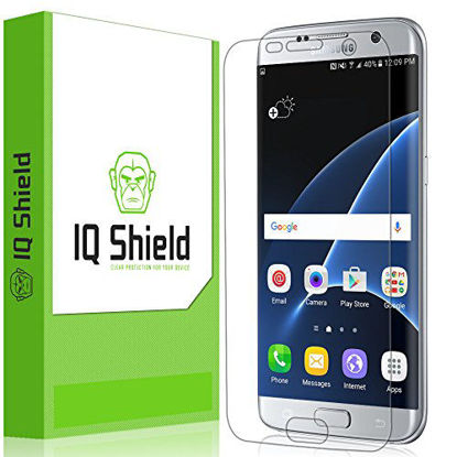 Picture of IQ Shield Screen Protector Compatible with Samsung Galaxy S7 Edge (Full Coverage) Anti-Bubble Clear Film