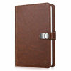 Picture of Fintie Wallet Photo Album for Fujifilm Instax Wide 300, Polaroid OneStep 2-64 Pockets (Snap Fastener) Album, Compatible with Polaroid POP, Originals 600 Camera 3.5x4.5 Inch Film (Vintage Brown)