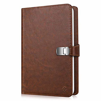 Picture of Fintie Wallet Photo Album for Fujifilm Instax Wide 300, Polaroid OneStep 2-64 Pockets (Snap Fastener) Album, Compatible with Polaroid POP, Originals 600 Camera 3.5x4.5 Inch Film (Vintage Brown)