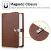 Picture of Fintie Wallet Photo Album for Fujifilm Instax Wide 300, Polaroid OneStep 2-64 Pockets (Snap Fastener) Album, Compatible with Polaroid POP, Originals 600 Camera 3.5x4.5 Inch Film (Vintage Brown)