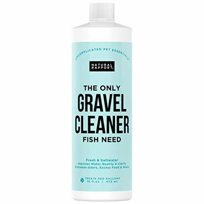 Picture of Natural Rapport Aquarium Gravel Cleaner - The Only Gravel Cleaner Fish Need - Professional Aquarium Gravel Cleaner to Naturally Maintain a Healthier Tank, Reducing Fish Waste & Toxins (16 fl oz)