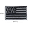 Picture of 2 Pieces Tactical USA Flag Patch -Black & Gray- American Flag US United States of America Military Uniform Emblem Patches