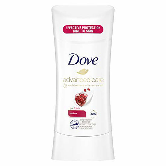 Picture of Dove Advanced Care Antiperspirant Deodorant Stick for Women, Revive, for 48 Hour Protection And Soft And Comfortable Underarms, 2.6 oz