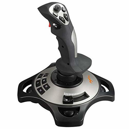 Picture of PC Joystick, USB Game Controller with Vibration Function and Throttle Control, PXN 2113 Wired Gamepad Flight Stick for Windows PC Computer Laptop