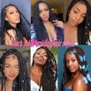 Picture of Original Jumbo Braids Hair Extension 3pcs Pure Black Color 24inch 100g/pc For Twist Box Braiding Hair (1B black)