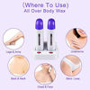 Picture of 110V Double Depilatory Wax Warmer Waxing Kit for Women Men Coarse Hair Removal with Heater Base for Hair, Eyebrow, Facial, Armpit, Bikini, Brazilian