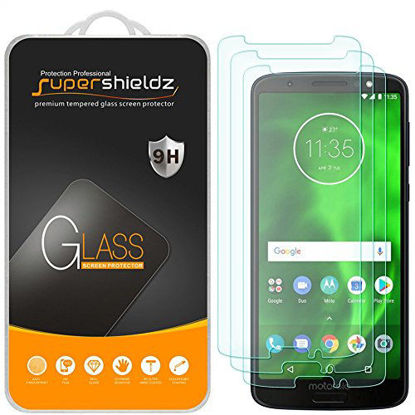 Picture of (3 Pack) Supershieldz for Motorola Moto G6 Tempered Glass Screen Protector, 0.33mm, Anti Scratch, Bubble Free