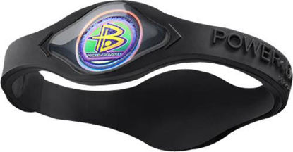 Picture of Power Balance Silicone Wristband Black with Black - LARGE