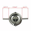Picture of Proshopping Stainless Steel Dumpling Maker, X-Large 5" Goya Empanada Press Mold, Ravioli Mould Crimper, Wraper Dough Cutter - for Pie Ravioli Chinese Dumpling Pastry, with long handle (XL 5" Dia)