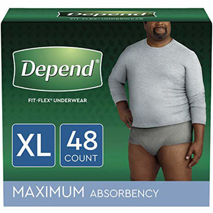 Depend FIT-FLEX Incontinence Underwear for Women, Disposable, Maximum  Absorbency, Large, Blush, 52 Count (2 Packs of 26) (Packaging May Vary) 