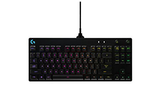 Picture of Logitech G Pro Mechanical Gaming Keyboard, 16.8 Million Colors RGB Backlit Keys, Ultra Portable Design, Detachable Micro USB Cable