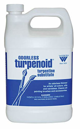 Picture of Weber Odorless Turpenoid, Artist Paint Thinner and Cleaner, 946ml (36 Fl Oz) Bottle, 1 Each
