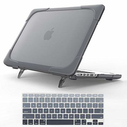 Picture of For Macbook Pro 15 Retina Case,StrongCase [Heavy Duty][Dual Layer] Hard Case Cover with Plastic Bumper for Apple Macbook Pro 15.4" with Retina Display (Compatible with A1398 2012-2015 Release) - Grey