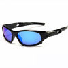 Picture of AODUOKE Sports Polarized KIDS Sunglasses For Boys Girls Children Youth Sunglasses WithAdjustable Strap (Black | Ice-Blue Lens)