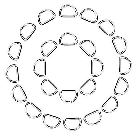 Picture of eBoot 100 Pack Metal D Ring, 1/2 Inch