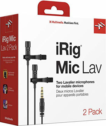 Picture of IK Multimedia iRig Microphone Lavalier Compact for Smartphones and Tablets (Two-Pack)