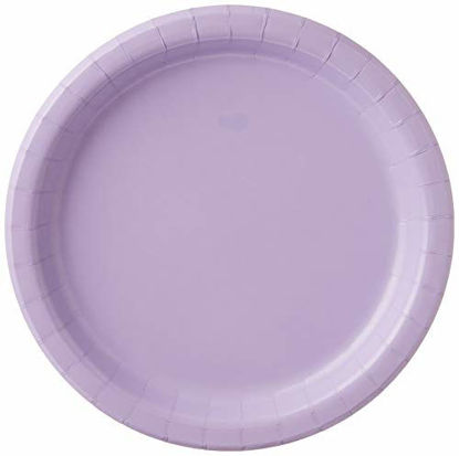 Picture of Creative Converting Paper Dinner Plates, 8.75", Luscious Lavender
