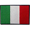 Picture of EmbTao Italy Flag Embroidered Patch Italian Iron On Sew On National Emblem