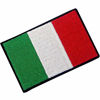 Picture of EmbTao Italy Flag Embroidered Patch Italian Iron On Sew On National Emblem