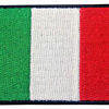 Picture of EmbTao Italy Flag Embroidered Patch Italian Iron On Sew On National Emblem