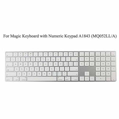 Picture of COOSKIN TPU Keyboard Cover Protector for 2017 Released Apple Magic Keyboard with Numeric Keypad US Layout A1843