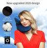 Picture of J-Pillow Chin Supporting Travel Pillow - 2020 Version - British Invention of The Year Winner - Supports Your Head, Neck & Chin (Blue)