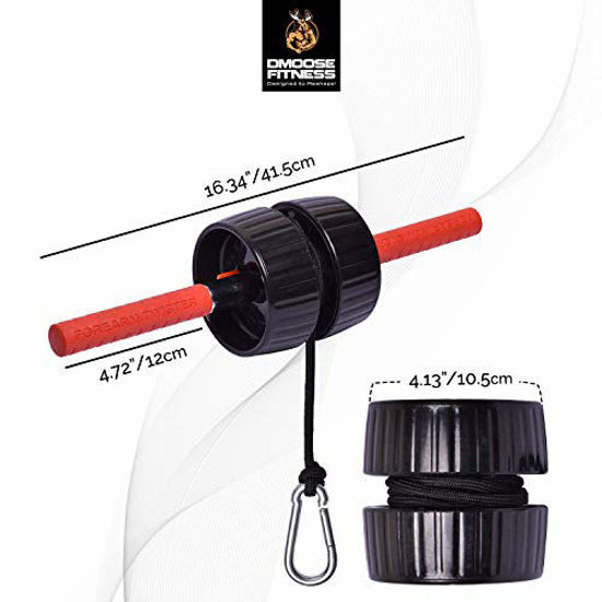 GetUSCart DMoose Forearm Exerciser, Wrist Exerciser and Wrist Roller