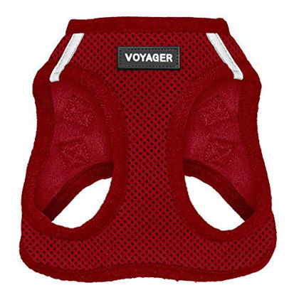 Picture of Best Pet Supplies Voyager Step-in Air Dog Harness - All Weather Mesh, Step in Vest Harness for Small and Medium Dogs Red (Matching Trim), XL (Chest: 21-23") (207T-RDW-XL)
