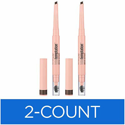 Picture of Maybelline Total Temptation Eyebrow Definer Pencil, Deep Brown, 2 Count