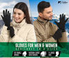 Picture of Touch Screen Running Gloves - Thermal Winter Glove Liners for Cold Weather for Men & Women - Thin, Lightweight & Warm Black Gloves for Texting, Cycling & Driving - Touchscreen Smartphone Compatible