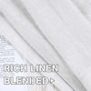 Picture of Window Treatments Linen Curtain Panels Open Weave White - Natural Linen Blended Sheer Curtains with Nickel Grommet for Living Room, Privacy Assured (52 by 96 Inch, Set of 2)
