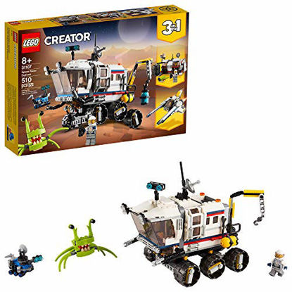 Picture of LEGO Creator 3in1 Space Rover Explorer 31107 Building Toy for Kids Who Love Imaginative Play, Space and Exploration Adventures on Exotic Planets, New 2020 (510 Pieces)