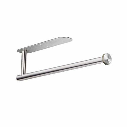 Picture of Paper Towel Holders,Paper Towels Rolls - for Kitchen,Paper Towels Bulk- Self-adhesive Under Cabinet,Both Available in Adhesive and Screws,Stainless Steel Paper Towel Holder