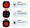 Picture of CHUCHIK Fidget Cube Toys - Prime Desk Toy, Reduce Anxiety and Stress Relief for Autism, Add, ADHD & OCD (1 Pack, Black-Red)