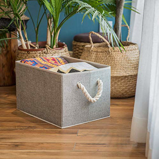 GetUSCart StorageWorks Decorative Storage Bins for Shelves, Closet