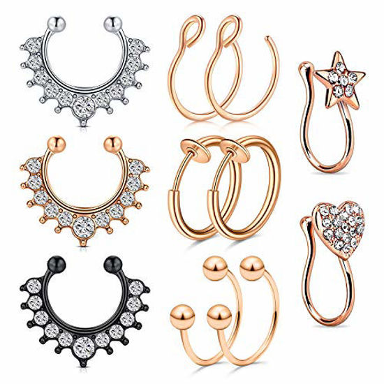 D Shaped Gold Ion Plated Steel Septum Ring – APM