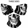 Picture of Skull Face Mask Bandana, Motorcycle Face Mask for Men Women, Skeleton Half Face Mask Sun UV Dust Wind Protection Breathable Rave Face Scarf Neck Gaiter for Biker Riding Cycling Biker Fishing Hunting
