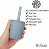 Picture of Toddler Cup, Socub Silicone Training Cup, Sprill Proof Sippy Cup for Baby, BPA-Free, Unbreakable, 4oz, 6+ Months, Sage