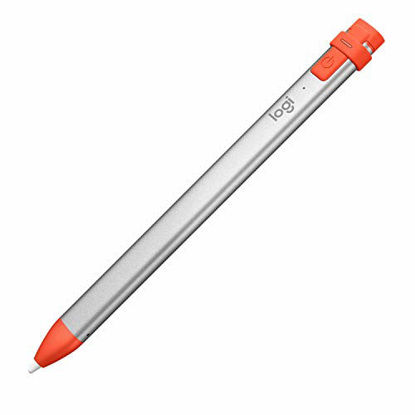 Picture of Logitech Crayon Digital Pencil for iPad Pro 12.9-Inch (3rd & 4th Gen), iPad Pro 11-Inch (1st & 2nd Gen), iPad (6th, 7th & 8th Gen), iPad Air (3rd & 4th Gen), iPad Mini 5, iOS 12.2 and Above - Orange
